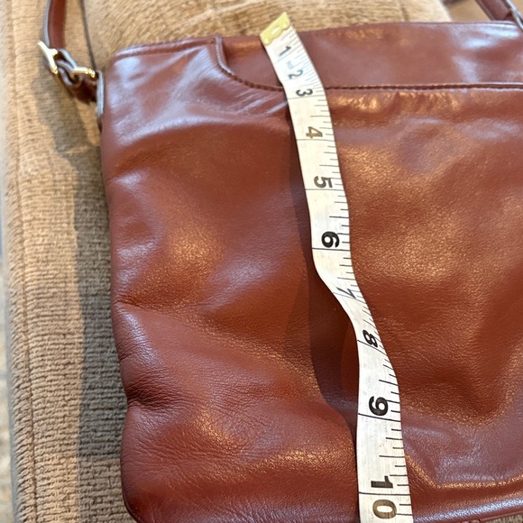 Margot Rich Brown Leather Messenger Bag - Picture 8 of 10